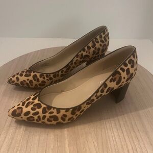 Marc Fisher Leopard Print Calf Hair Pumps – Women’s 8M